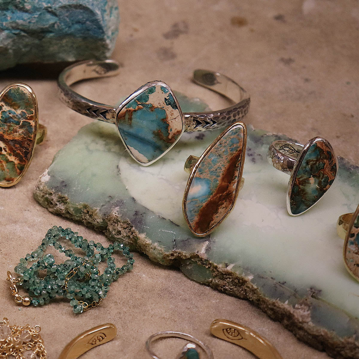 Copper Chrysocolla Ring