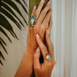 Emerald Quartz Ring