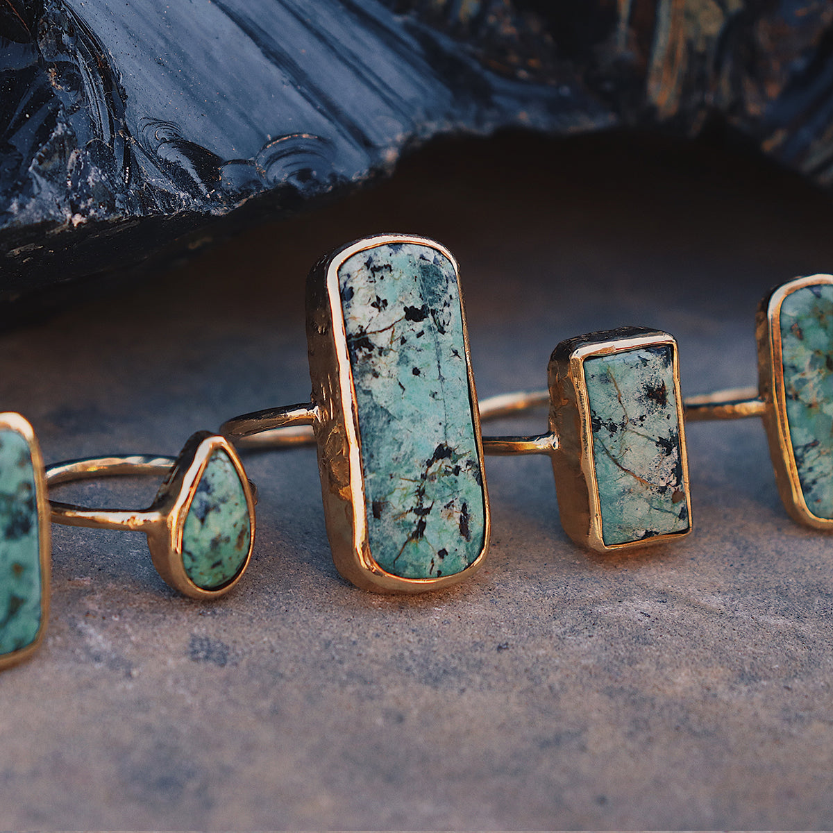 Bedouin Turquoise Elfin Ring