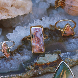 Ocean Jasper Elfin Ring