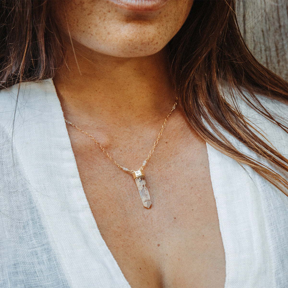 Rose Phantom Wand Necklace