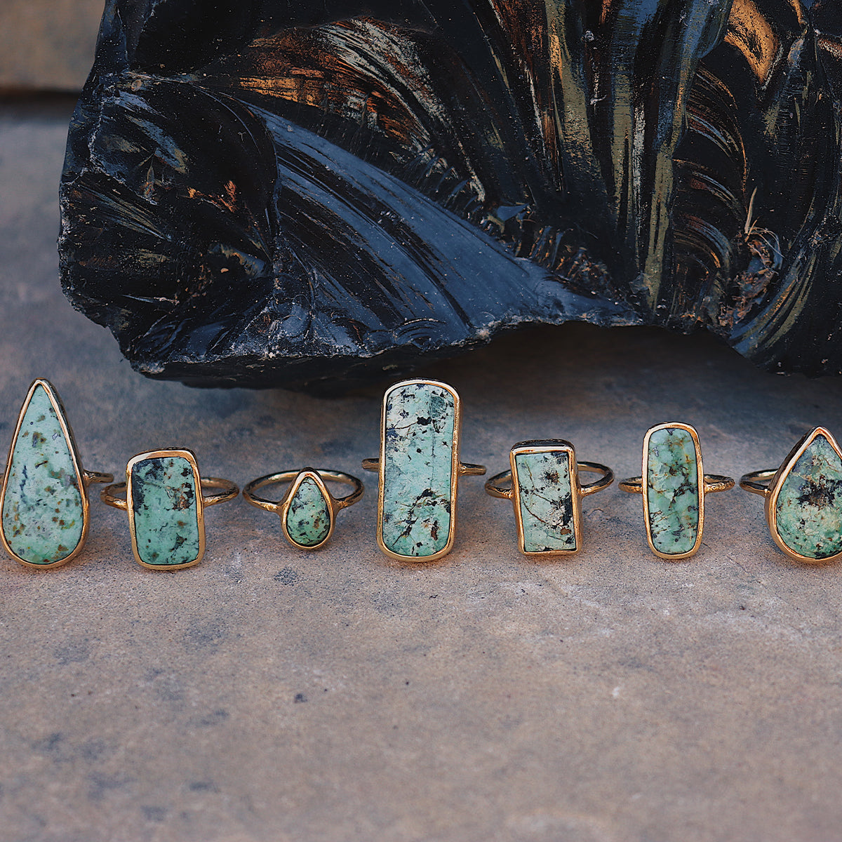 Bedouin Turquoise Elfin Ring