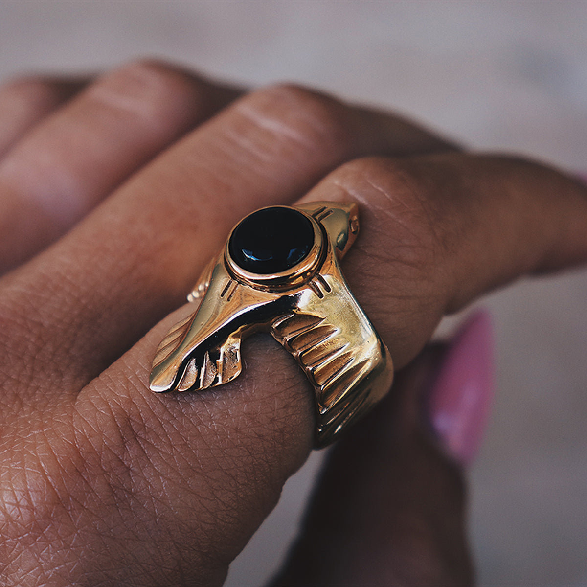 As Above Ring || Obsidian - Bahgsu