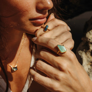 Boulder Opal Elfin Ring