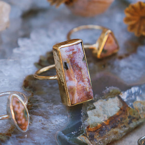 Ocean Jasper Elfin Ring