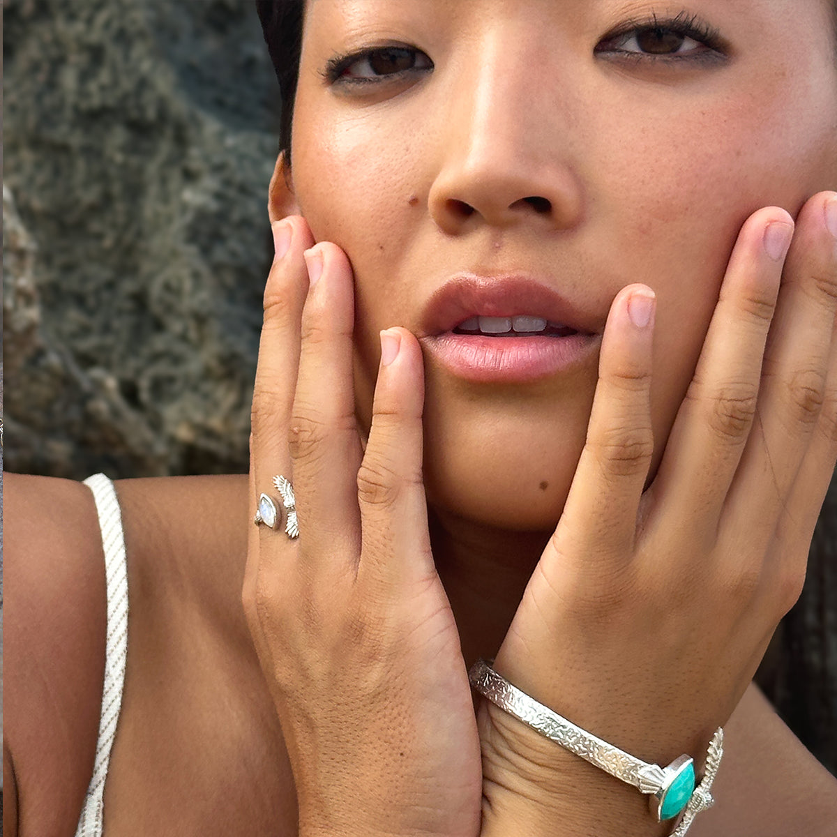 Elder Bird || Moonstone Ring