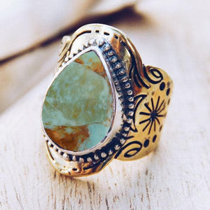 Spirit Ring :: Turquoise Tear