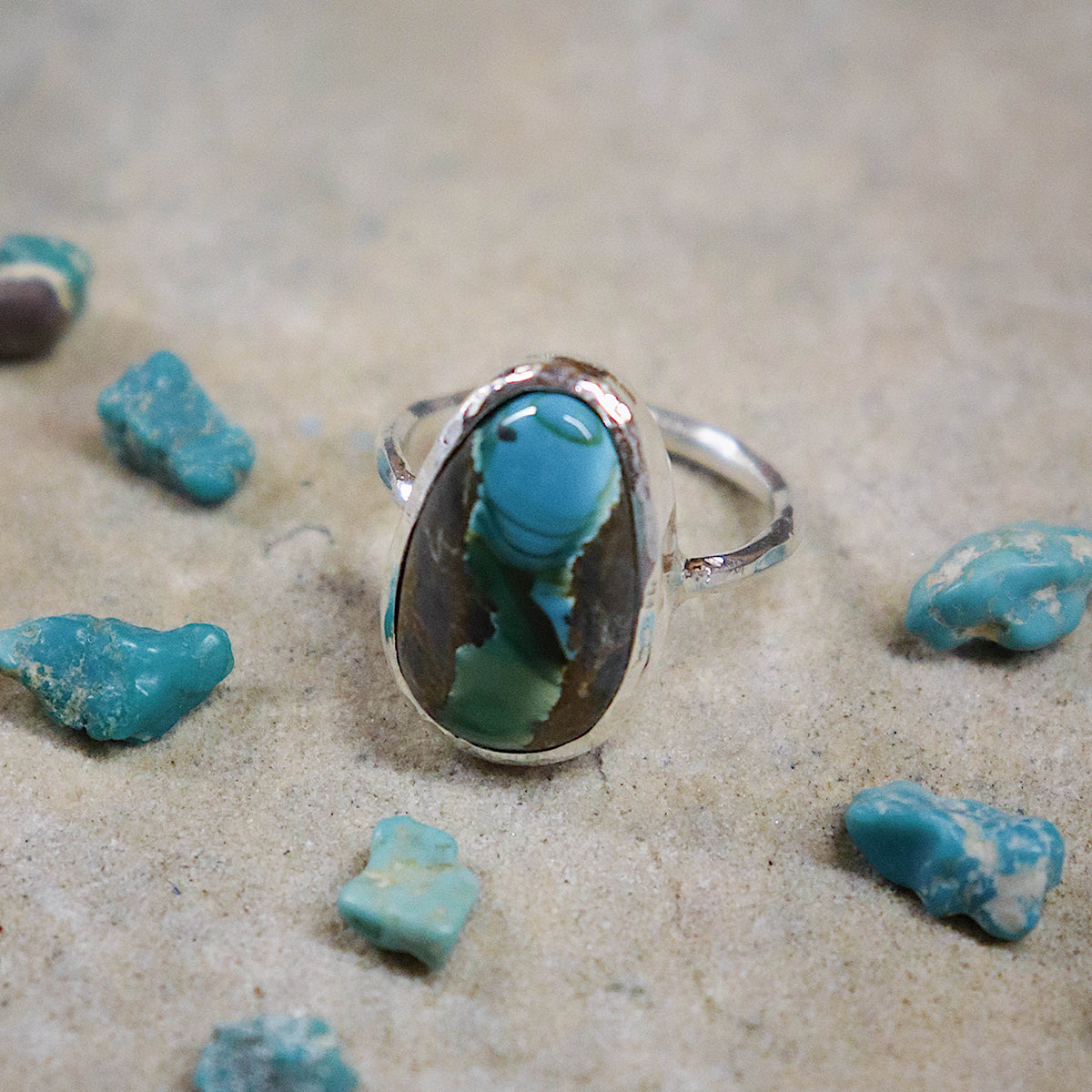 Royston Turquoise Elfin Ring