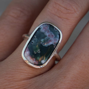 Ocean Jasper Elfin Ring