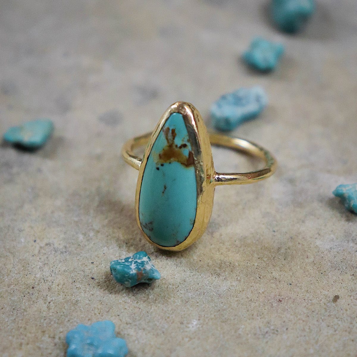 Royston Turquoise Elfin Ring