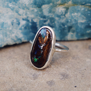 Boulder Opal Elfin Ring