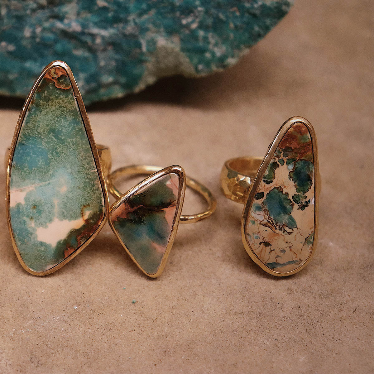 Copper Chrysocolla Ring