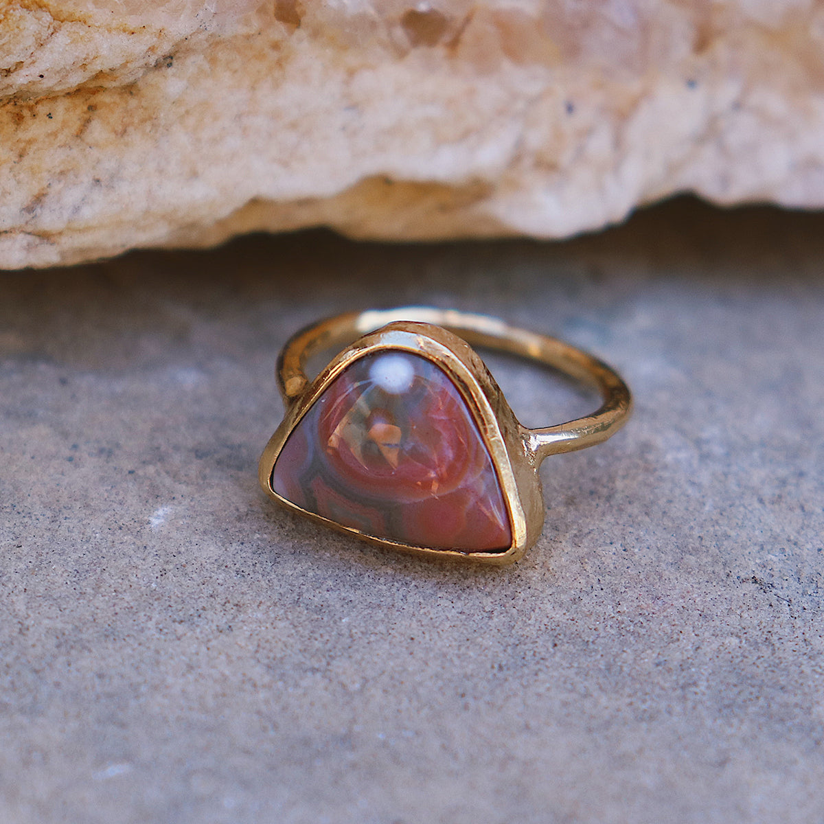 Ocean Jasper Elfin Ring