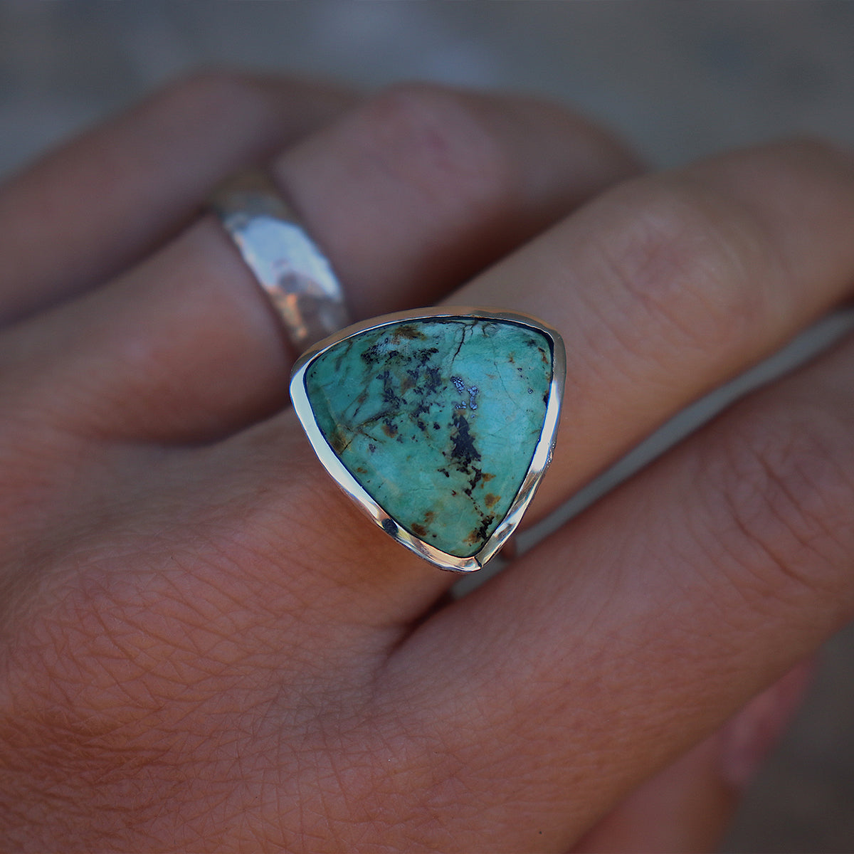 Bedouin Turquoise Elfin Ring