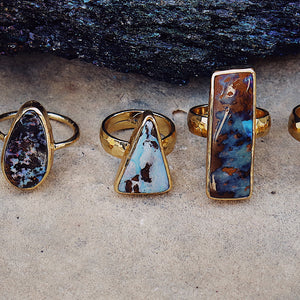 Boulder Opal Ring