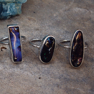 Boulder Opal Elfin Ring