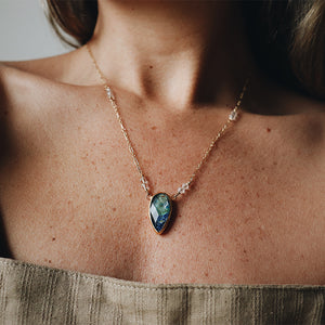 Azurite Crystal Necklace