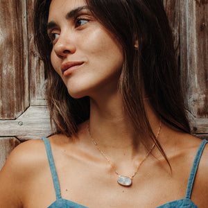 Rainbow Moonstone Necklace