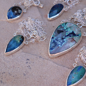 Azurite Crystal Necklace