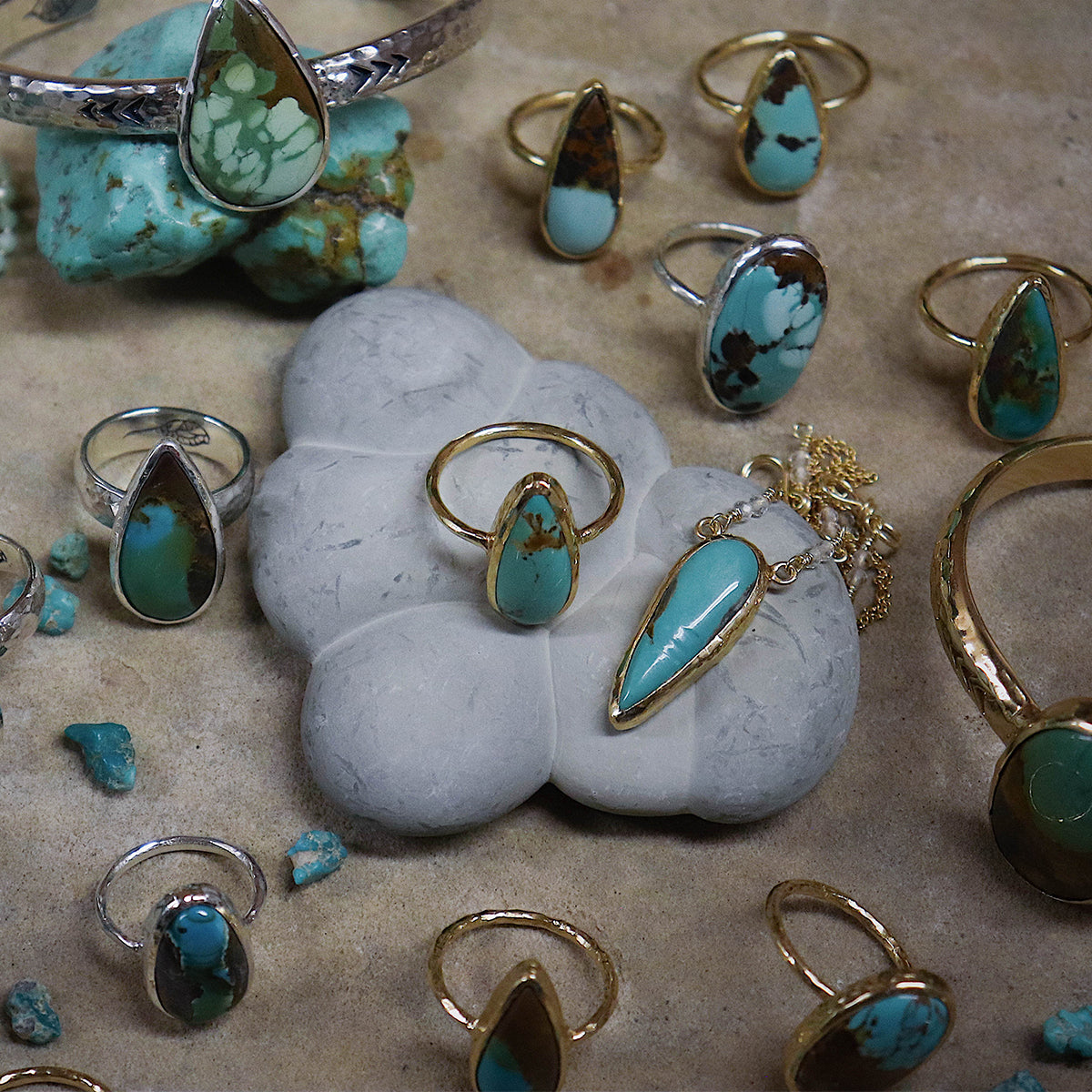 Royston Turquoise Elfin Ring