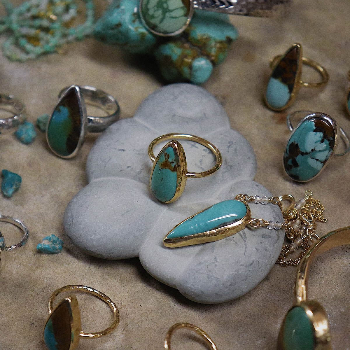 Royston Turquoise Elfin Ring