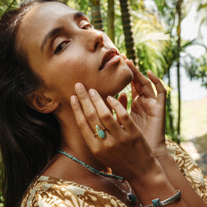 Royston Turquoise Elfin Ring