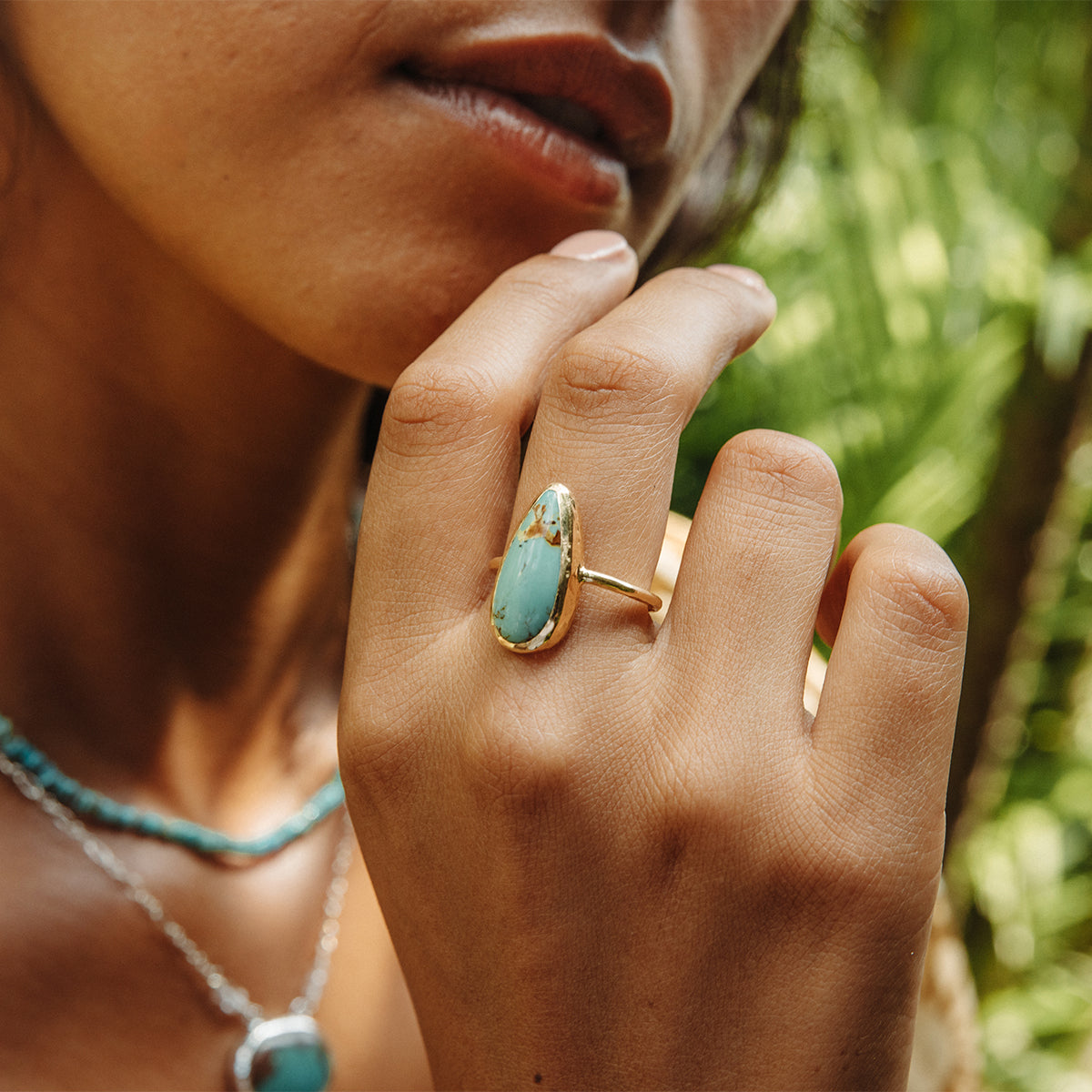 Royston Turquoise Elfin Ring