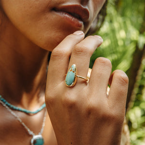 Royston Turquoise Elfin Ring
