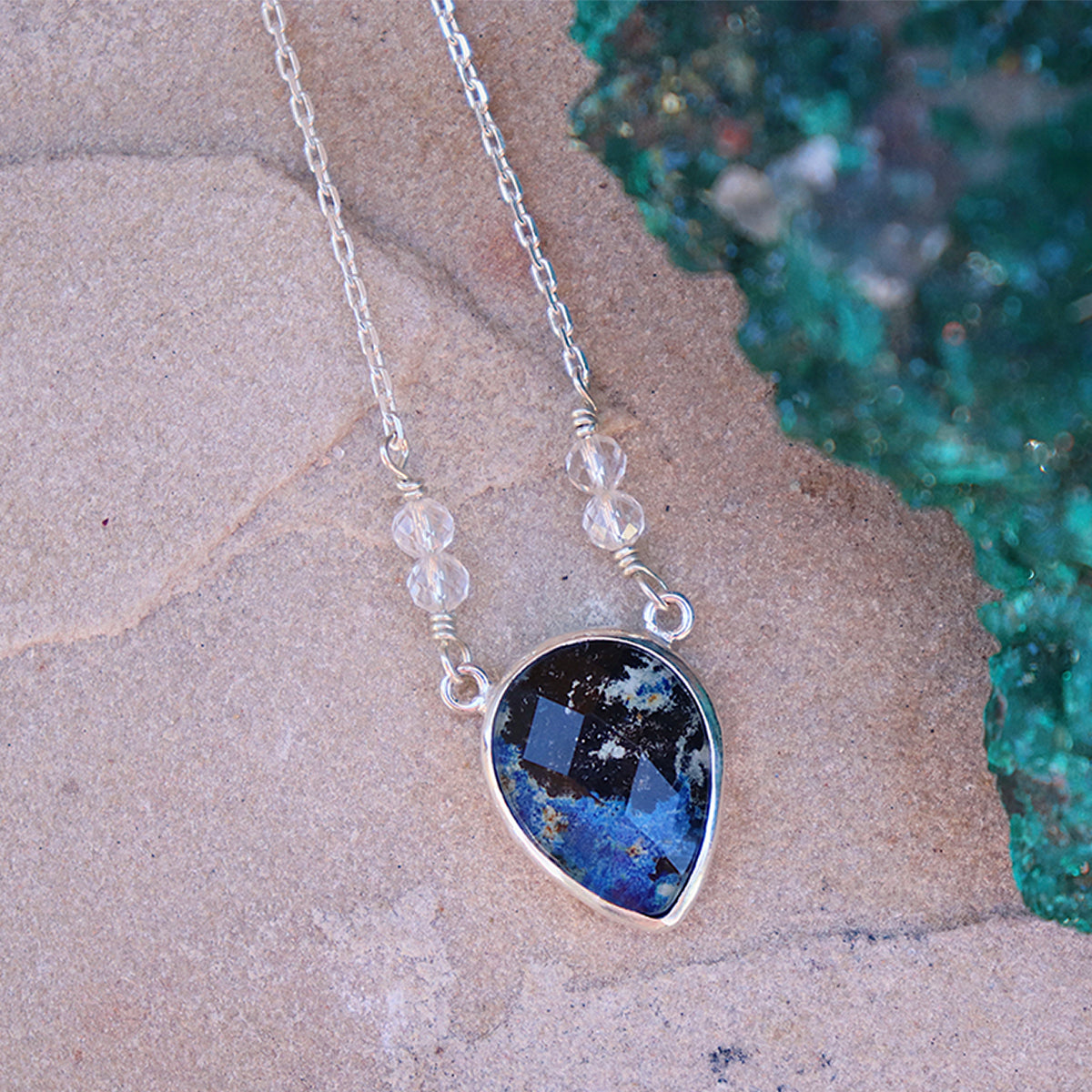 Azurite Crystal Necklace