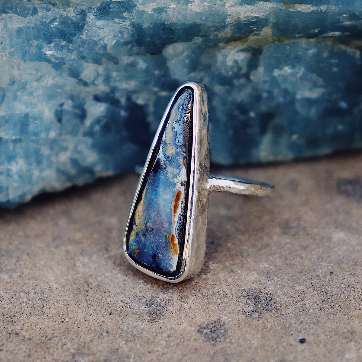 Boulder Opal Elfin Ring