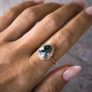 Ocean Jasper Elfin Ring