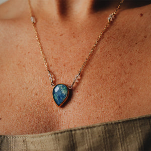 Azurite Crystal Necklace