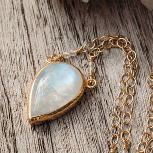 Rainbow Moonstone Necklace