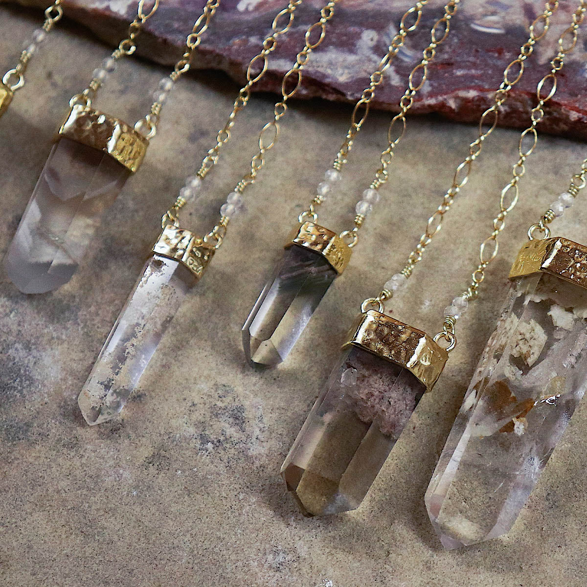 Rose Phantom Wand Necklace