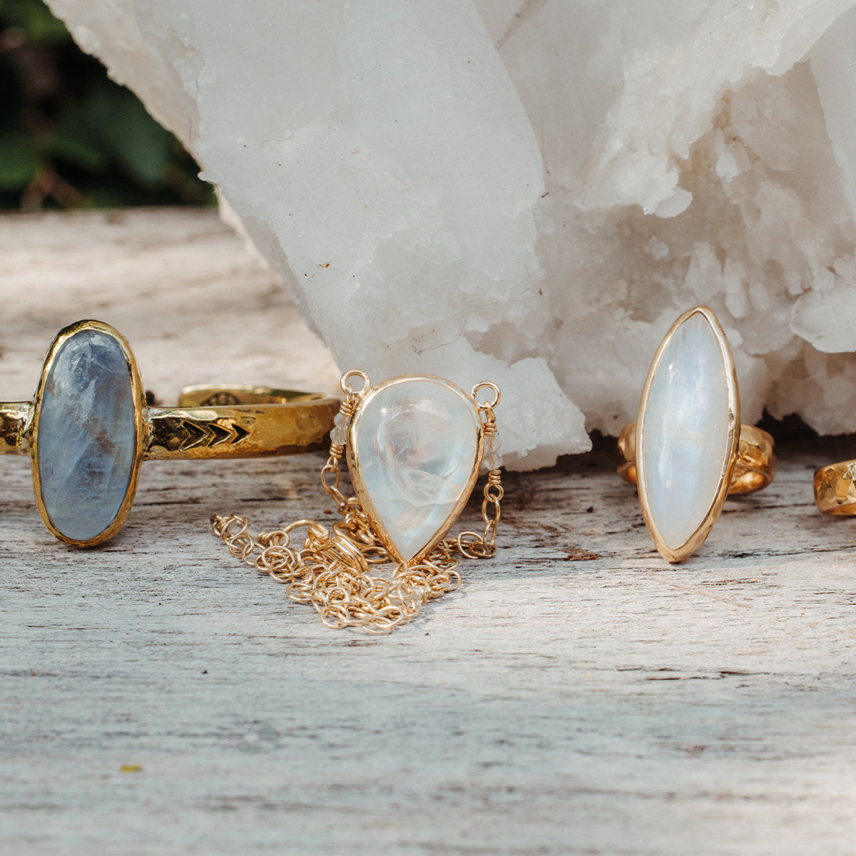 Rainbow Moonstone Necklace