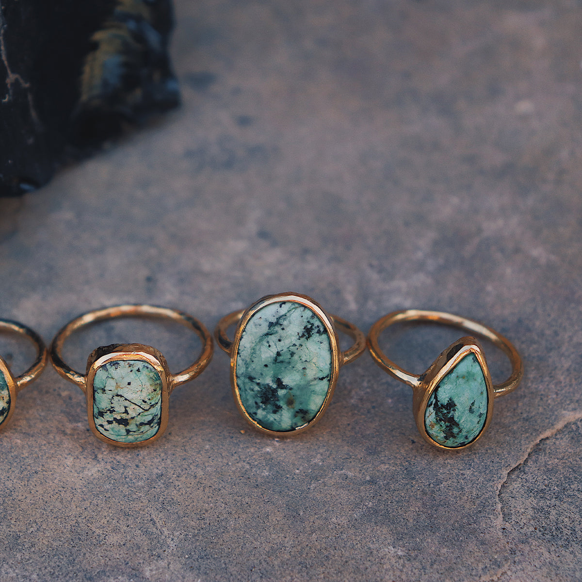 Bedouin Turquoise Elfin Ring