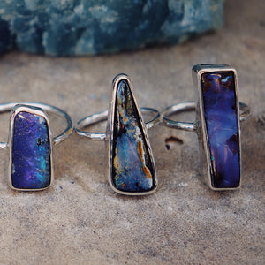 Boulder Opal Elfin Ring