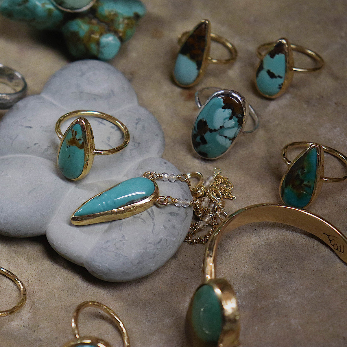 Royston Turquoise Elfin Ring