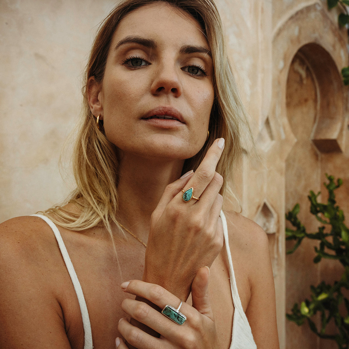 Bedouin Turquoise Elfin Ring