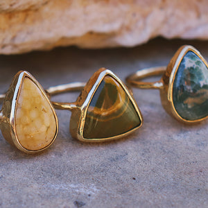 Ocean Jasper Elfin Ring