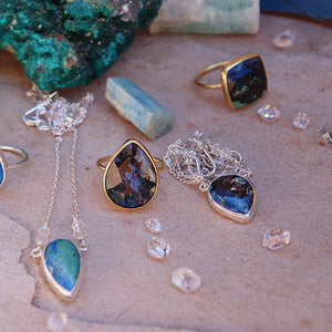 Azurite Crystal Necklace