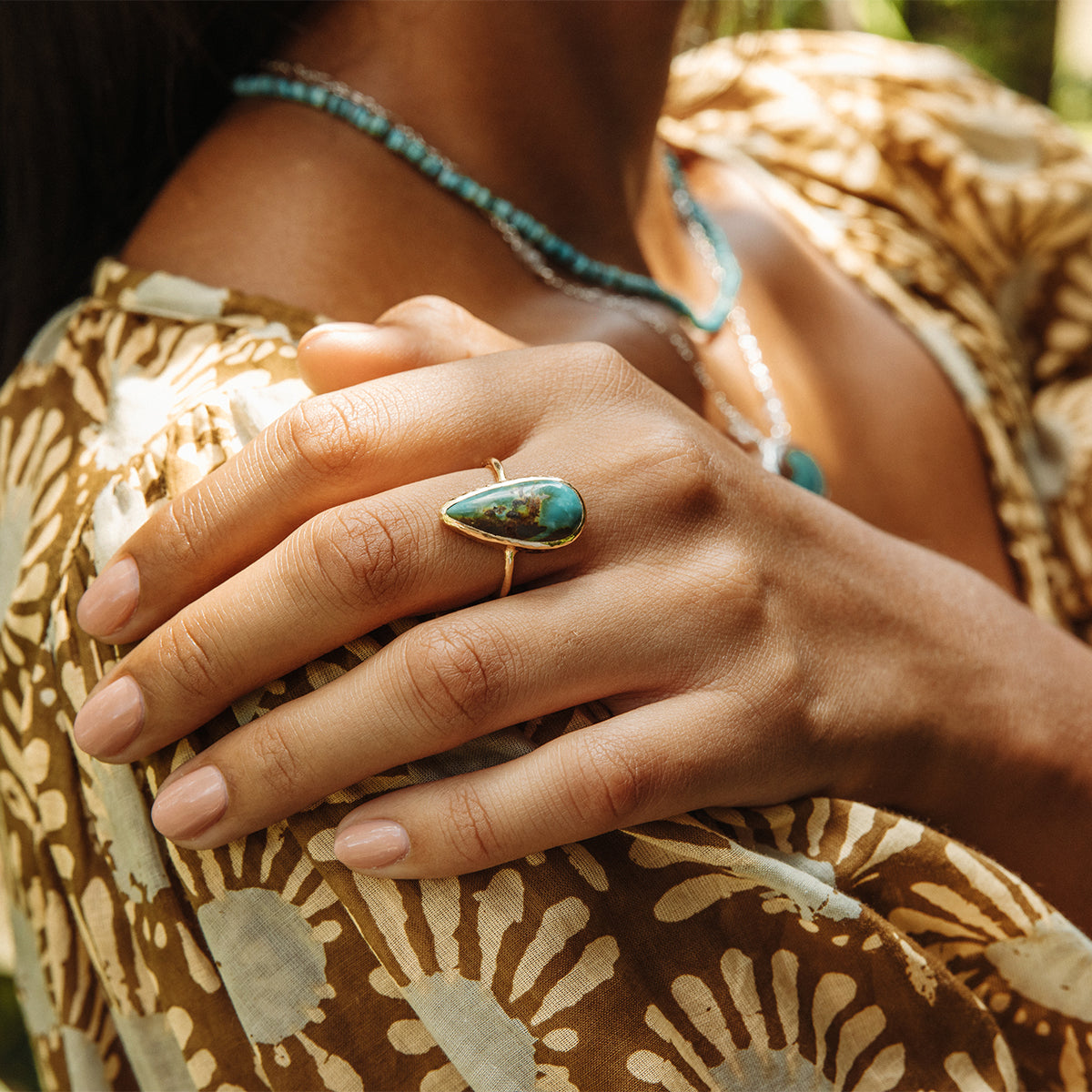 Royston Turquoise Elfin Ring