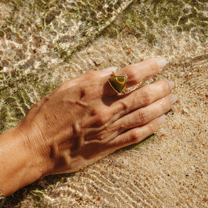 Ocean Jasper Elfin Ring