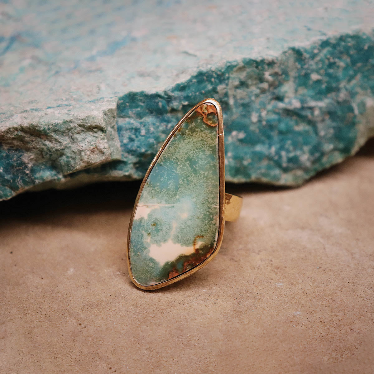 Copper Chrysocolla Ring
