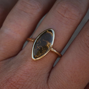 Ocean Jasper Elfin Ring