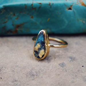 Boulder Opal Elfin Ring