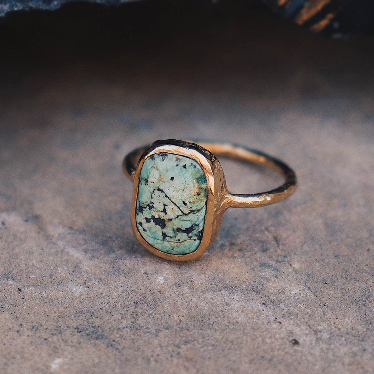 Bedouin Turquoise Elfin Ring