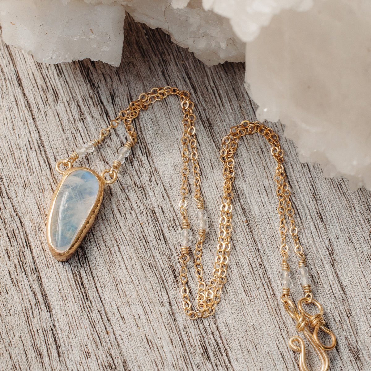 Rainbow Moonstone Necklace