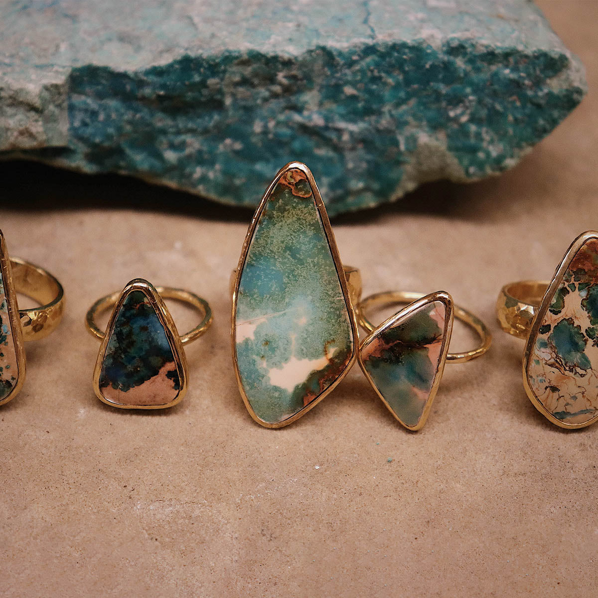 Copper Chrysocolla Ring