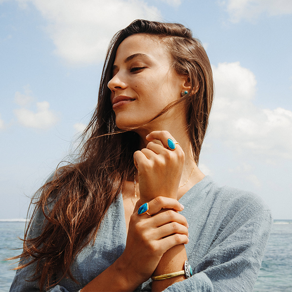 Andean Opal Elfin Ring